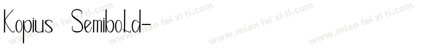 Kopius   Semibold字体转换